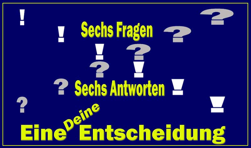 Neuer Blog-Beitrag: SECHS Fragen – SECHS Antworten – EINE, DEINE Entscheidunghttps://easylife.community/de/blog/14-aktuellstes/295-einfach-lebenSteht auch als Werbematerial (PDF) mit dem selben Namen, "Sechs Fragen - Sechs Antworten - Eine, Deine Entscheidung" zum Download und zur Verwendung zur Verfügung: https://easylife.community/de/werbematerial