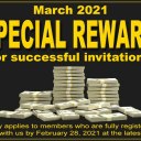 March 2021 - We offer a SPECIAL REWARD for successful invitations.Read more about at our newest blog entry: https://easylife.community/en/blog/14-recent/283-special-reward-for-successful-invitations